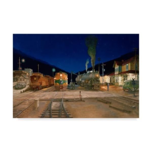 Les Ray 'The Night Crew' Canvas Art, 30x47, Trademark Fine Art, Mfr#: ALI42099-C3047GG